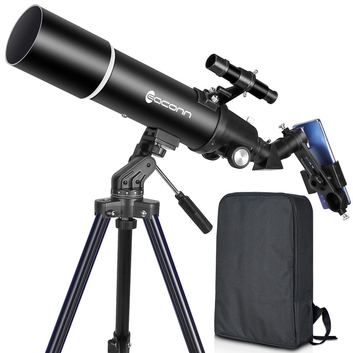 Teleskope für Erwachsene Astronomie, 80mm Aperture 600mm Refraktor Teleskop für Kinder, Anfänger, BA