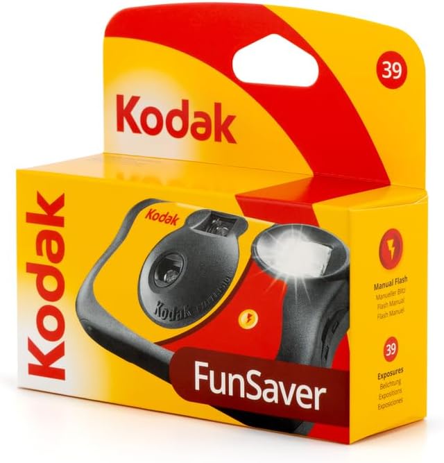 Kodak Fun Saver 27+12 3920949 Einwegkamera (3m Blitzbereich, 135 Film-Format, 800 Film sensitivity (