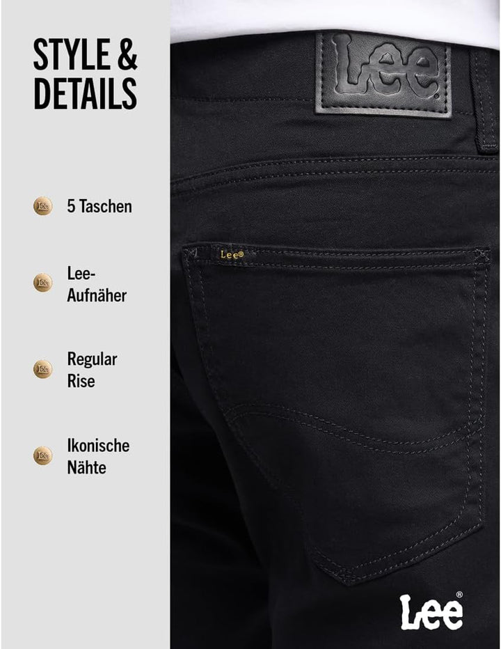Lee Herren Straight Fit Xm Extreme Motion Jeans 32W / 32L Schwarz, 32W / 32L Schwarz