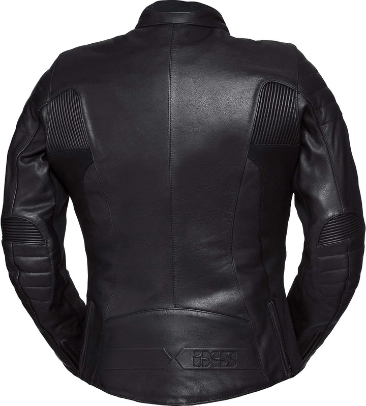 IXS Motorradjacke mit Protektoren Motorrad Jacke Tour Damen Lederjacke Anna schwarz 36, Tourer, Ganz