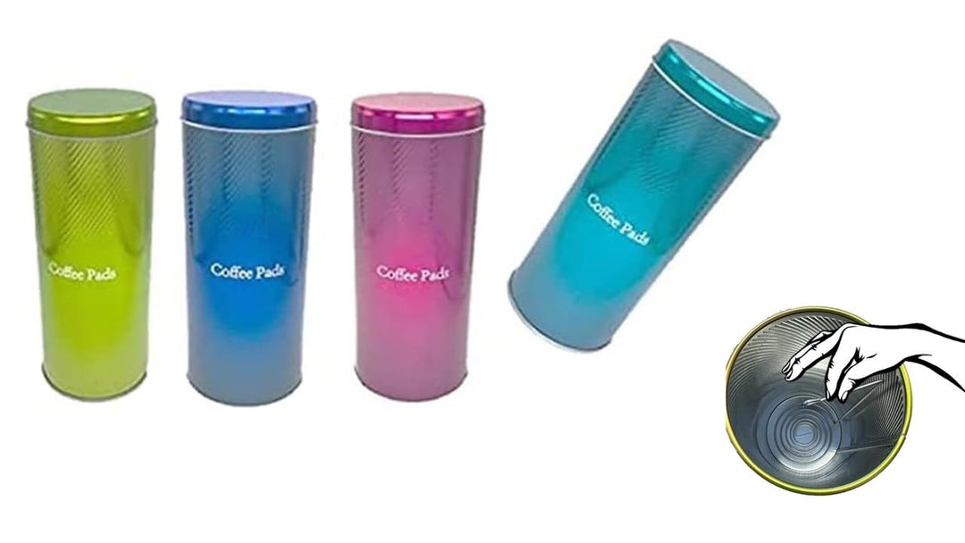 Kaffee-Paddosen Set + plus 4 Padlifter neu aus Edelstahl