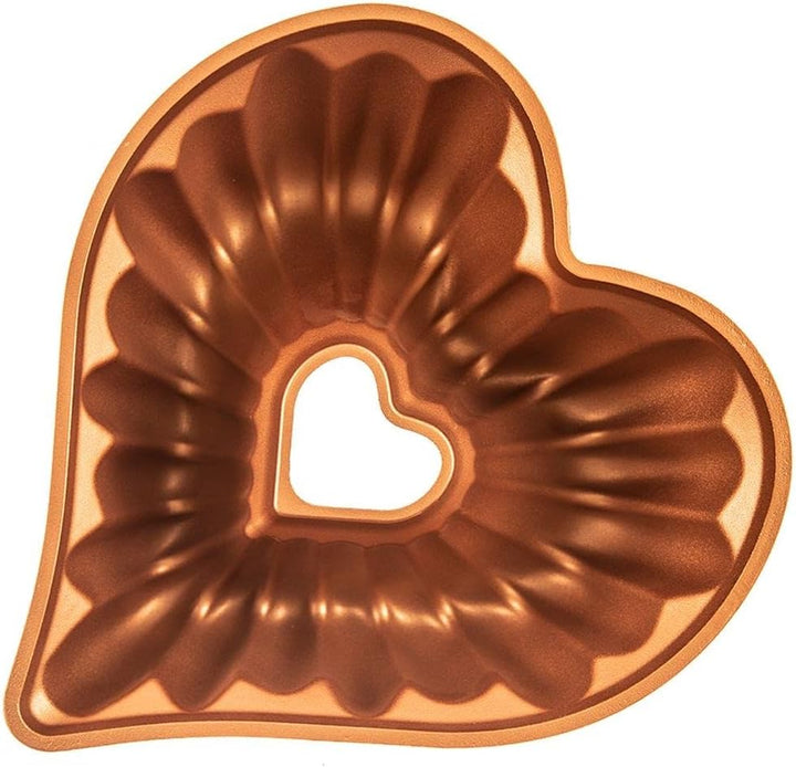 orion group Kuchenform Backform Tortenform mit Schornstein Kamin zum Backen von Kuchen Herz MARISSA