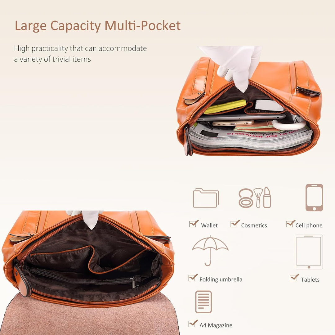 NICOLE&amp;DORIS Mode Damen Rucksack Henkeltaschen Schulrucksack Reisen Daypacks Outdoor Tasche Weich PU