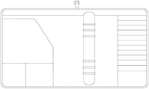 Chronoplan 50102 nachfüllbarer Terminplaner / Organizer / Terminkalender Mappe aus Premium Rindnappa