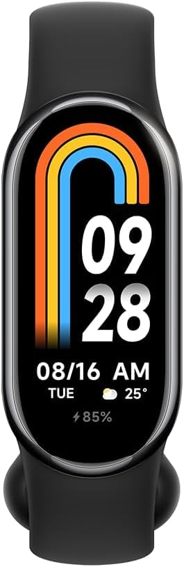 Xiaomi Smart Band 8 Fitness Tracker, 1.62 Inch AMOLED Display, 16 Days Battery Life, 5ATM, SpO2 Trac