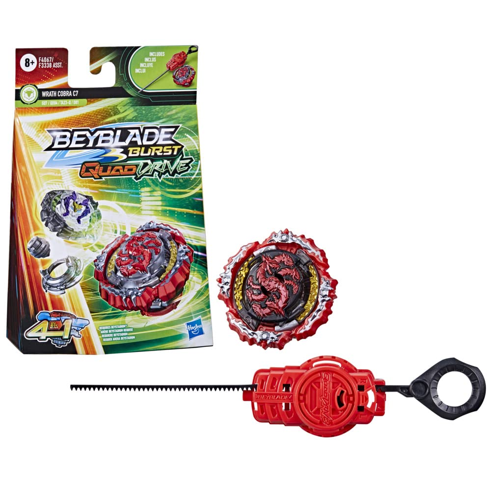 Hasbro Beyblade Beyblade Quad Drive, Kreisel und Launcher, Mehrfarbig (F3338EU4)