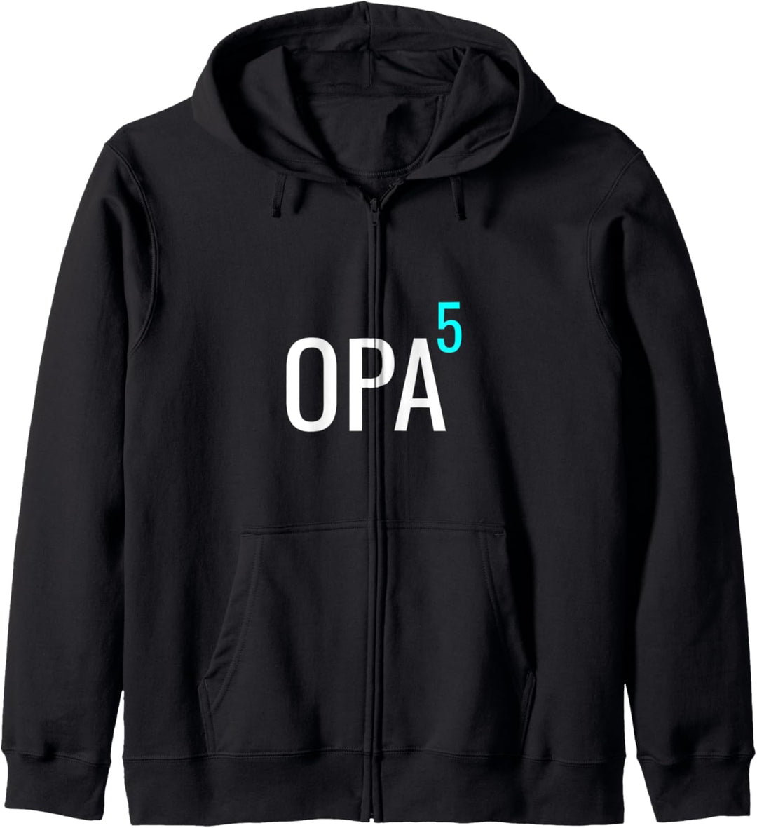 Opa hoch 5 Mathematik-Design für Grossvater von fünf Enkeln Kapuzenjacke