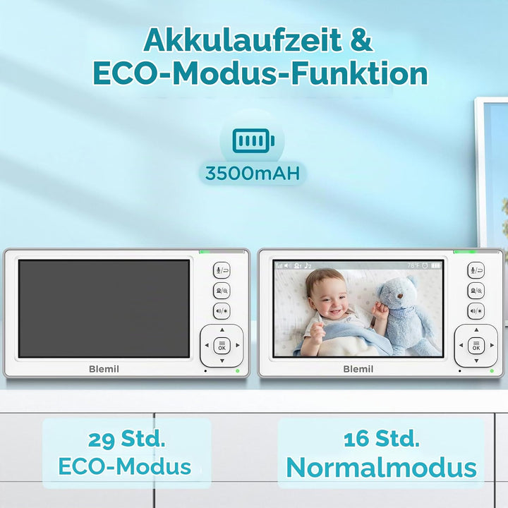 Blemil Aktualisierte Version Babyphone, 4.3&