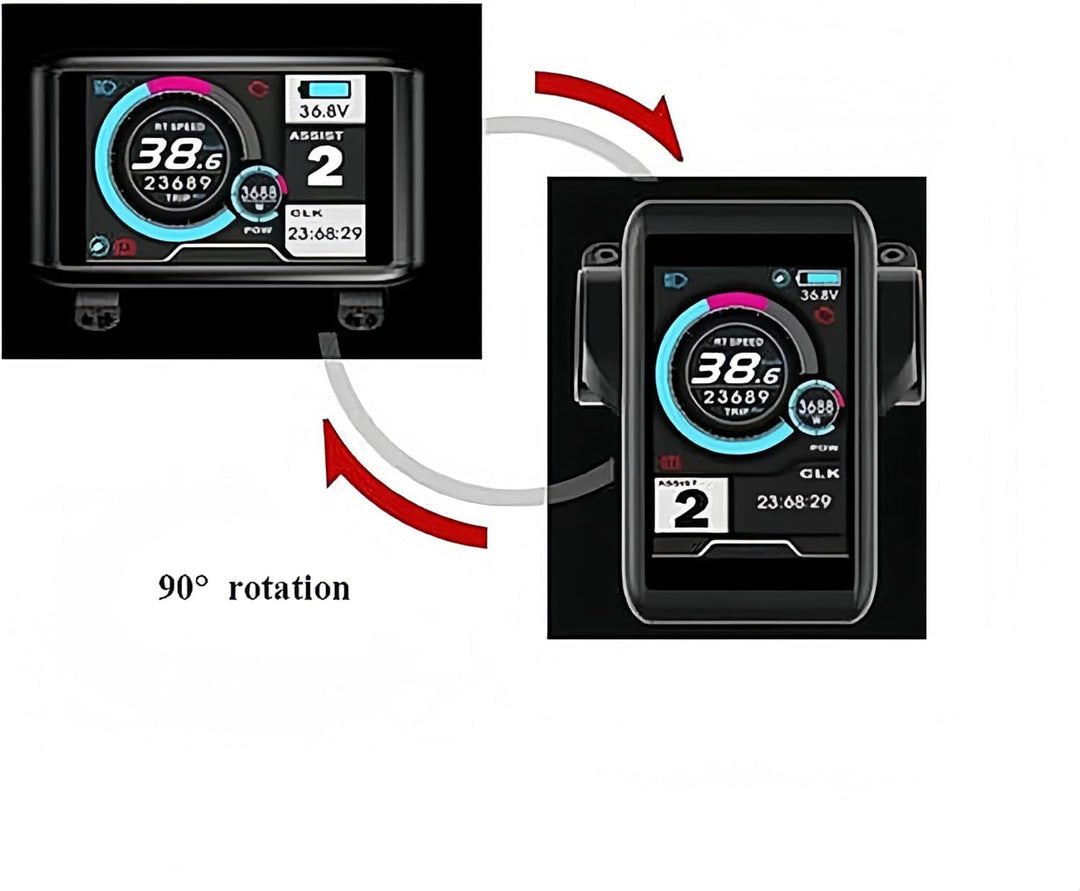 Elektrofahrrad UKC1 / UKC1+ LCD-Farbdisplay, kompatibel mit APT-Protokoll, mit SM/wasserdichtem Stec