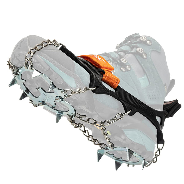 Nortec Spikes ALP 2.0 Made in Italy für Winter Trekking auf EIS und Schnee, Micro Spikes Leicht für