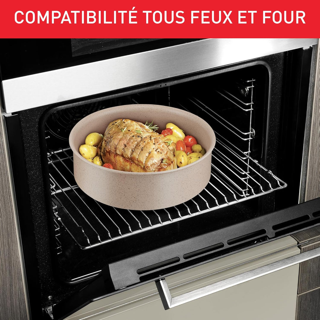 Tefal Ingenio Delight, Pfannen 24 cm und 28 cm, Stieltopf 18 cm, abnehmbarer Griff, antihaftbeschich