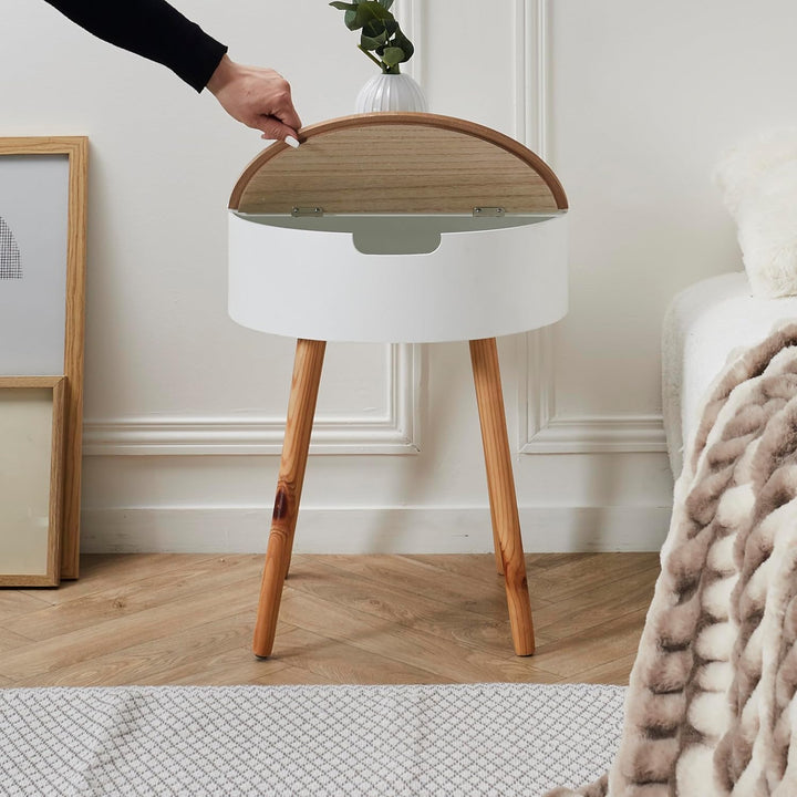 HOME DECO FACTORY Tabelle, Beige/Weiss, One Size, HD3864