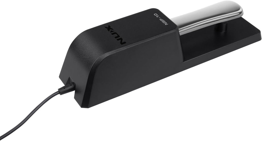 NU-X | NSP-10 Piano Sustain Pedal – Momentary Action, Polaritätsschalter, 2 m Kabel, 6,3 mm Klinke,