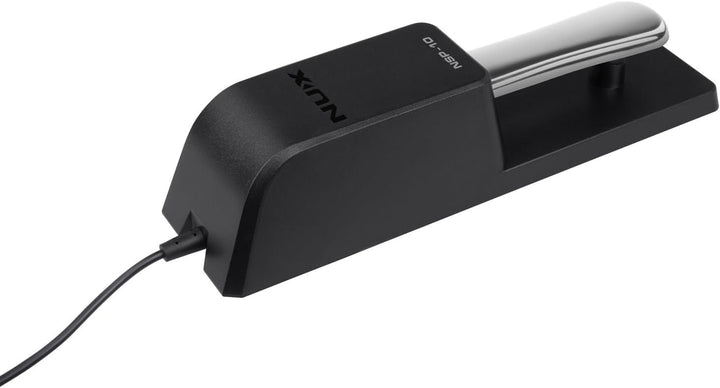 NU-X | NSP-10 Piano Sustain Pedal – Momentary Action, Polaritätsschalter, 2 m Kabel, 6,3 mm Klinke,