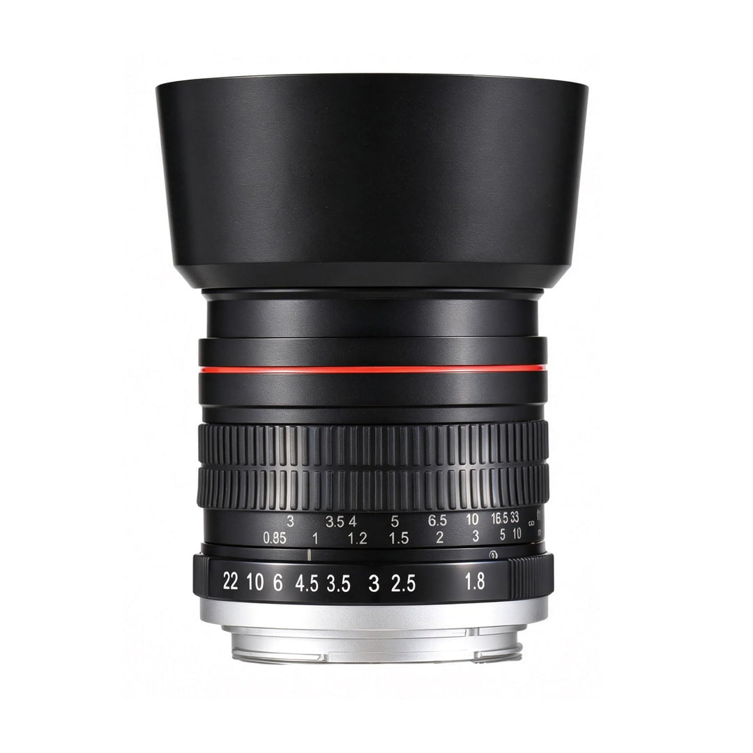 Andoer 85 mm Fixfokus Kameraobjektiv F1.8 grosse Blende manueller Fokus mit EF-Halterung 7 Gruppen 1