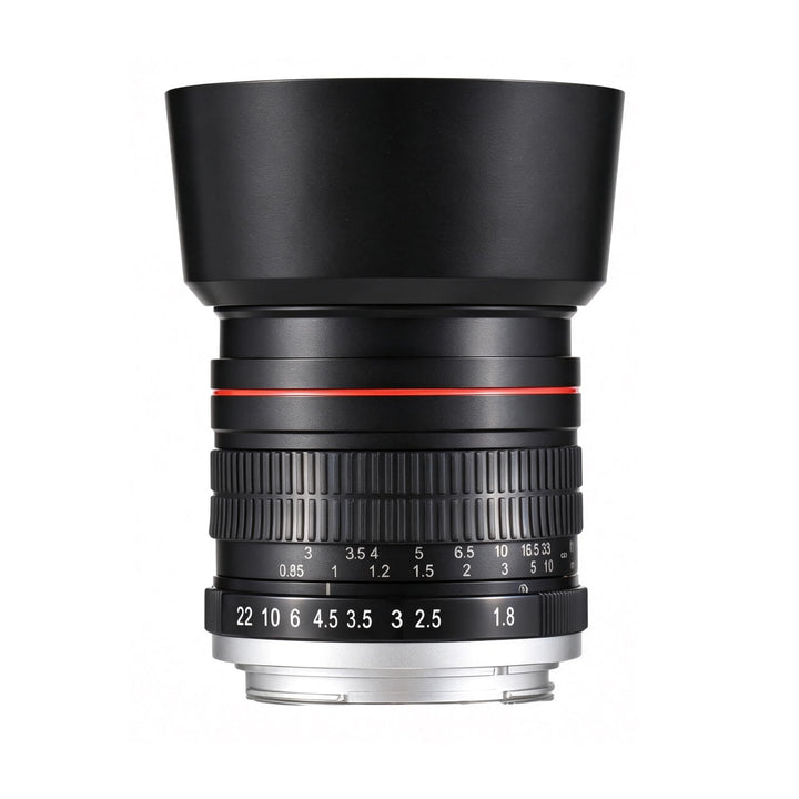 Andoer 85 mm Fixfokus Kameraobjektiv F1.8 grosse Blende manueller Fokus mit EF-Halterung 7 Gruppen 1