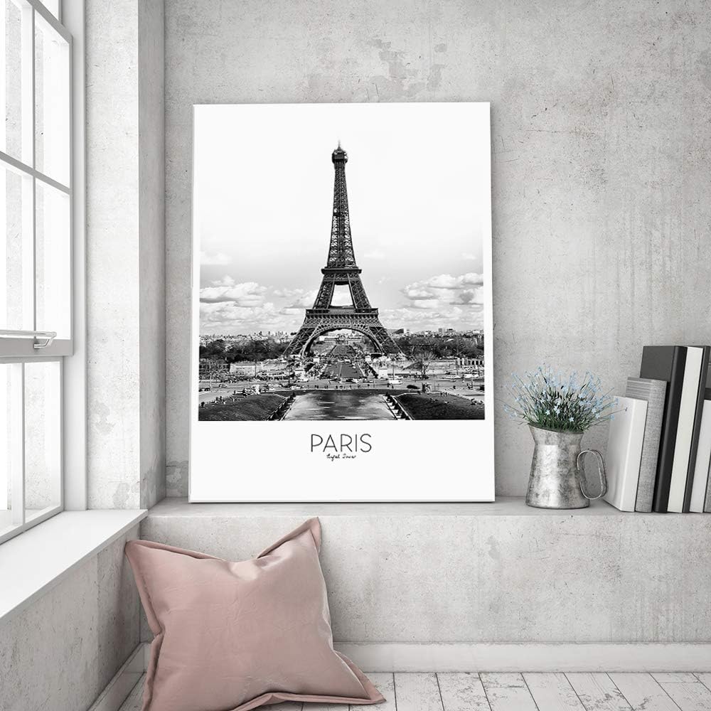 Feeby Bilder Paris Eiffelturm XXL 60x90 1 Teilig Wohnzimmer Schlafzimmer Flur Büro Modern Leinwandbi