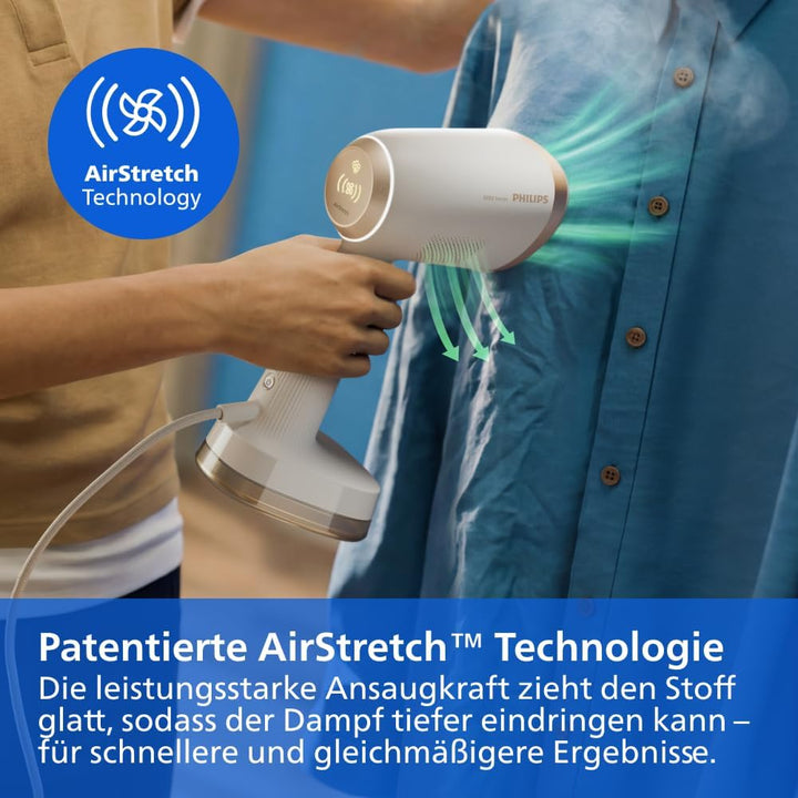 Philips Steamer 8000 Series mit AirStretch™ Ansaugtechnologie