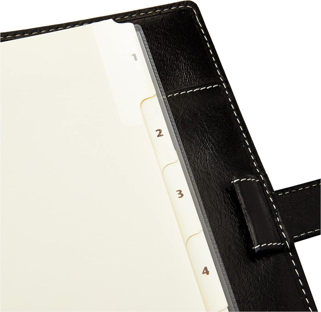 Filofax Malden A5 Organiser Black 2021, 21-028623 Schwarz, Schwarz