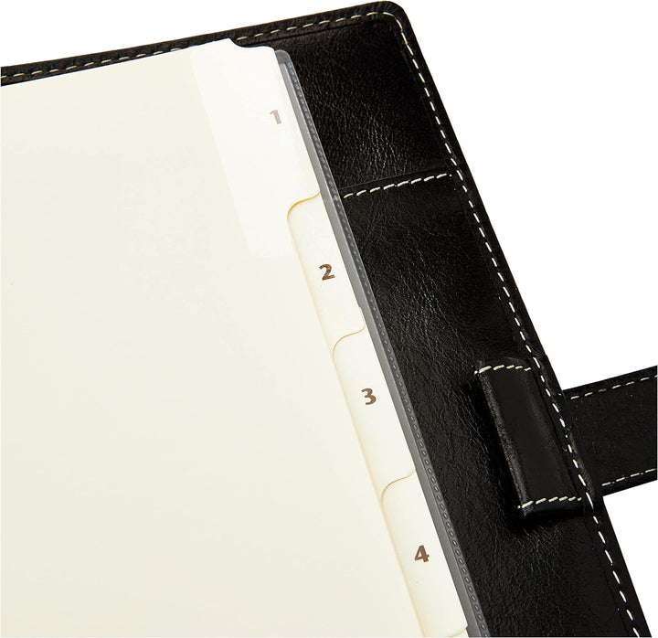 Filofax Malden A5 Organiser Black 2021, 21-028623 Schwarz, Schwarz