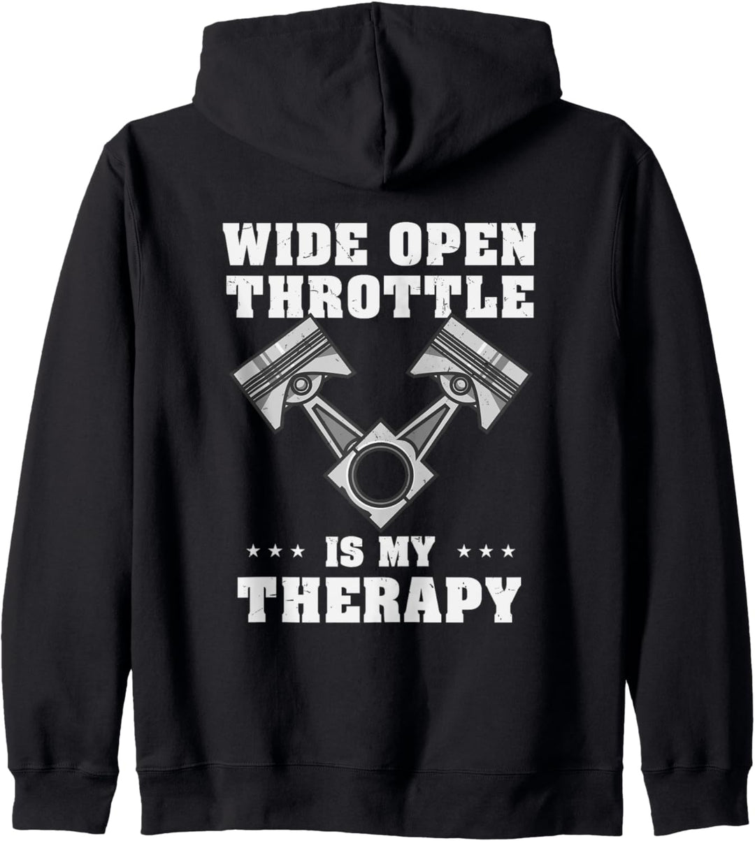 Lustiges Auto-Geschenk – Wide Open Throttle Is My Therapy Kapuzenjacke