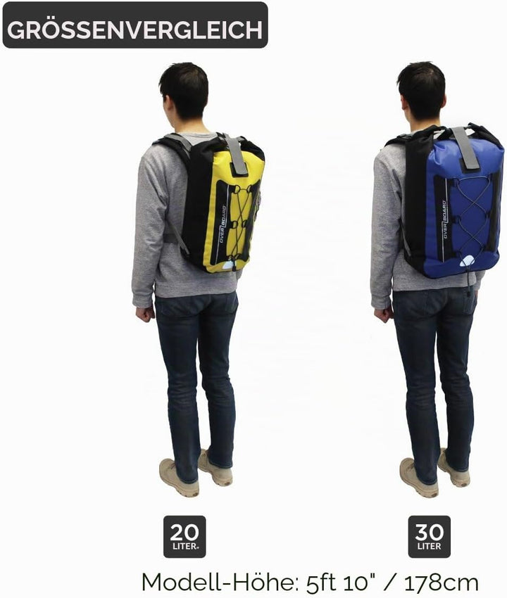 Overboard Wasserdichter Rucksack Gelb, Gelb