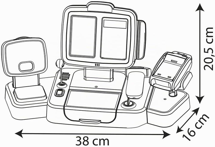 Smoby - elektronische Supermarktkasse XL - Spielkasse mit Taschenrechnerfunktion, Licht- und Soundge