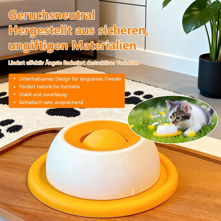 Hundelickspielzeug, Leckmatte, Lick Bowl, Schleckball mit integrierter Rollkugel und Antirutsch-Desi