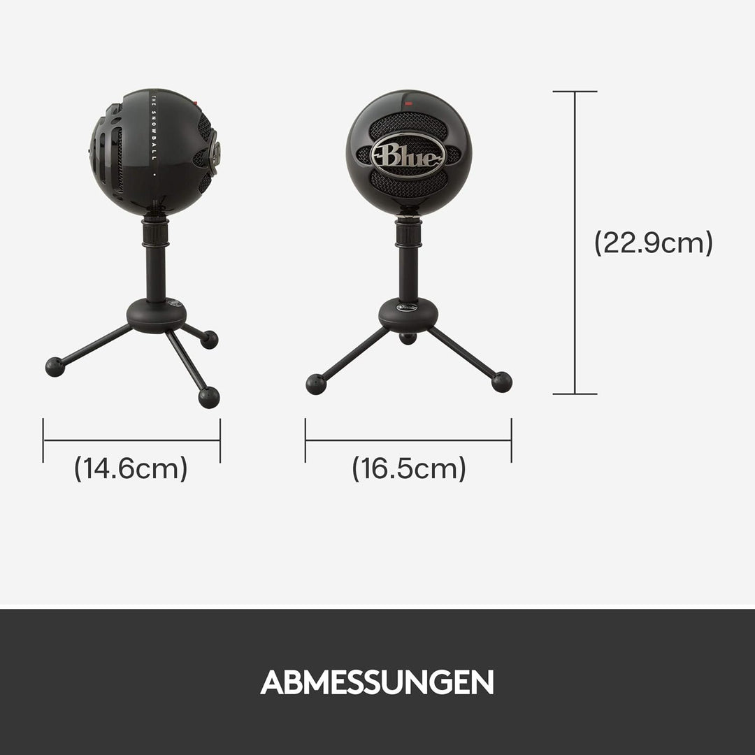 Blue Microphones Snowball USB-Mikrofon in Studioqualität für Aufnahmen, Podcasting, Broadcasting, Tw