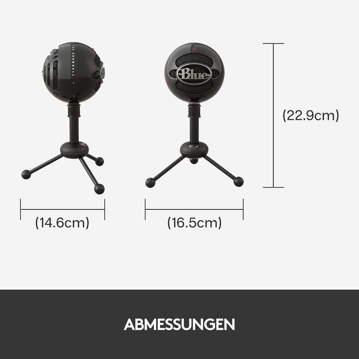 Blue Microphones Snowball USB-Mikrofon in Studioqualität für Aufnahmen, Podcasting, Broadcasting, Tw