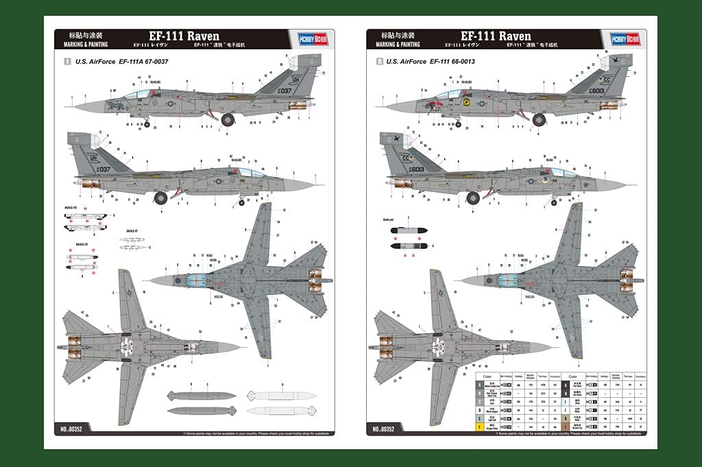 Hobby Boss 80352 Modellbausatz EF-111 Raven