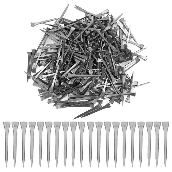 Zerodis 250Pcs E5 Hufeisennägel Stianless Steel Hufeisennagel Pferdezubehör Werkzeugzubehör Feine Ve