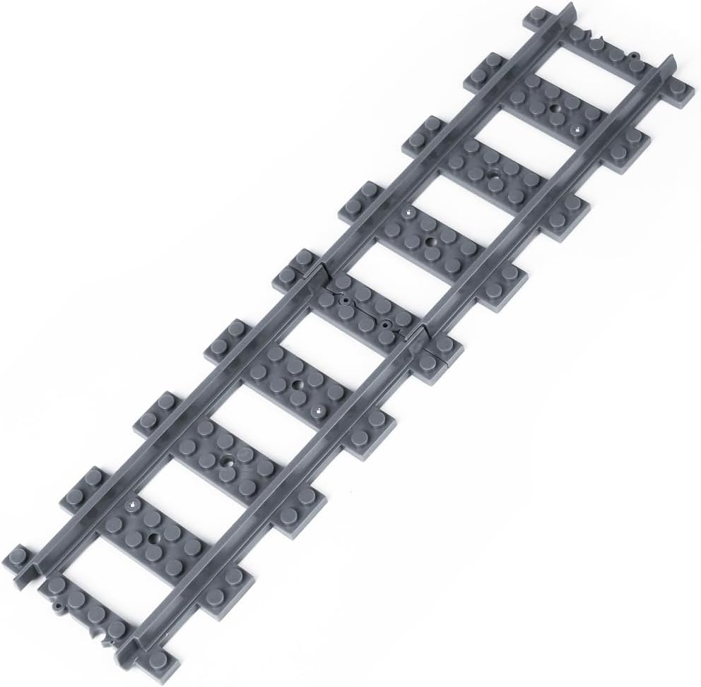 HOTUT City Schienen, 32 Stück City Zug Schienen Set, Bausteine Zug Schienen Set Kompatibel mit dem M