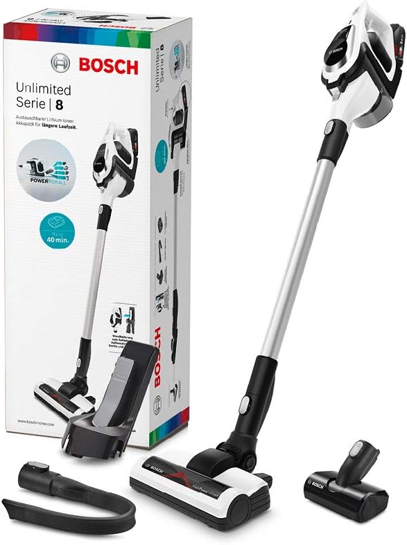 Bosch Akku-Staubsauger Unlimited Serie 8 BKS811MTB, kabelloser Handstaubsauger, beutellos, Hygiene-F