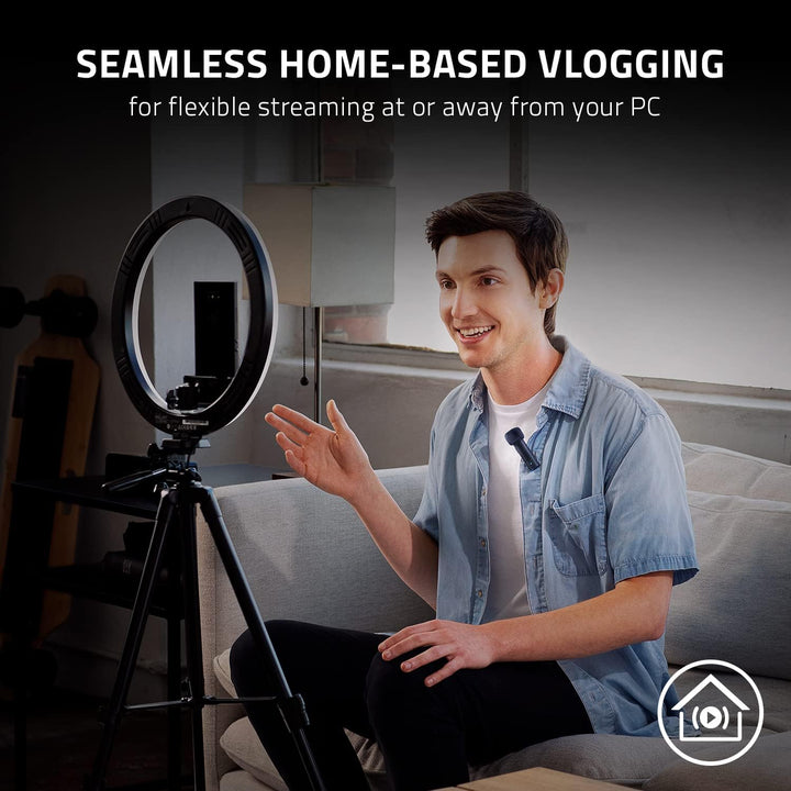 Razer Seiren BT Bluetooth-Mikrofon für Android-Geräte, mobiles/PC-Streaming, Clip-on-Design, kabello