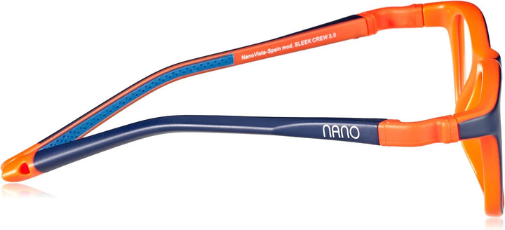 Nano Vista Unisex Kinder Sleek Crew 3.0 Sonnenbrille 46 Bicolor Marino Mate/Naranja, 46 Bicolor Mari