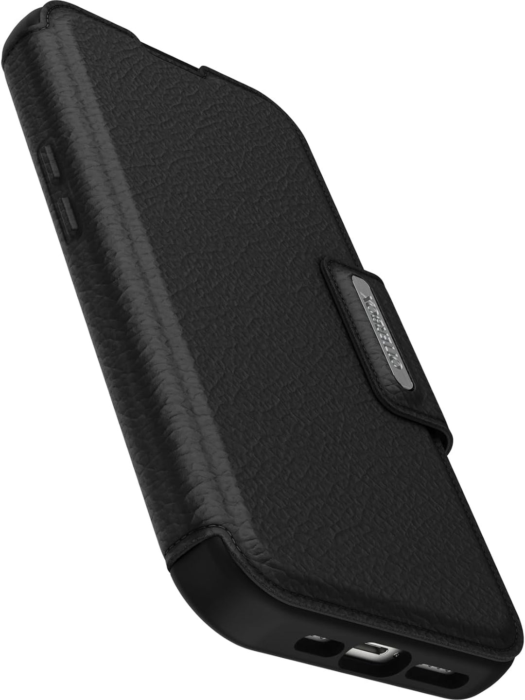 OtterBox Strada Hülle für iPhone 15 Pro für MagSafe, stossfest, sturzsicher,Premium Lederfolio mit z