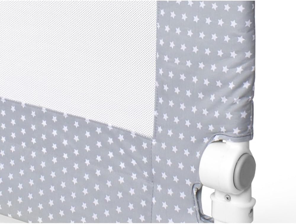 Interbaby Bettgitter 90 für Babys und Kinder-Sternmodel, grau, 90 cm (Paquete de