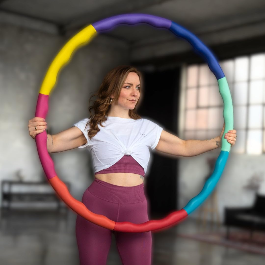 L - DAS ORIGINAL - Hula Hoop Reifen, Gymnastikreifen zum Abnehmen, Fitness für Fortgeschrittene [2,2
