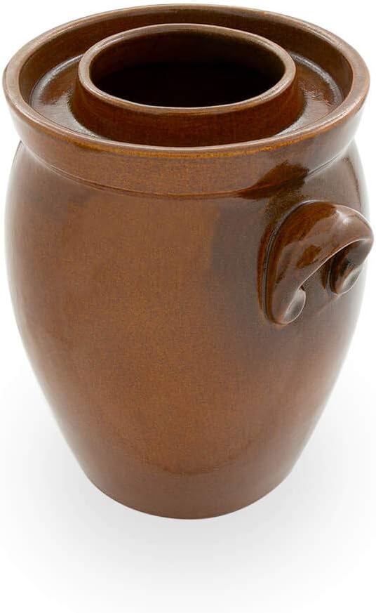 Original K&K Gärtopf 7,0 Liter - Form II - inkl. Beschwerungsstein und Deckel