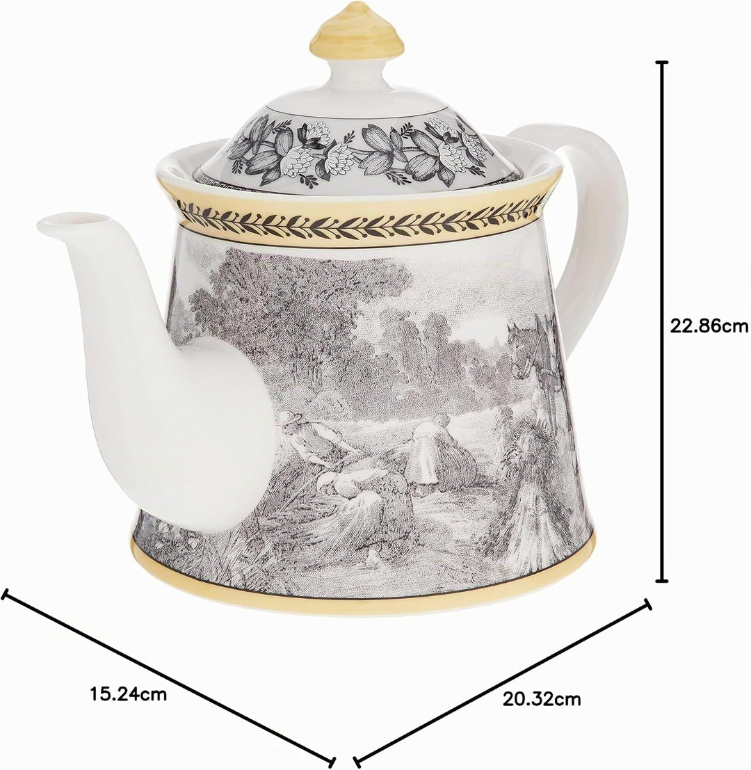 Villeroy & Boch, Porcelain 1010670460, Black 1.10 Litre Audun Ferme, 1.10 Litre Audun Ferme