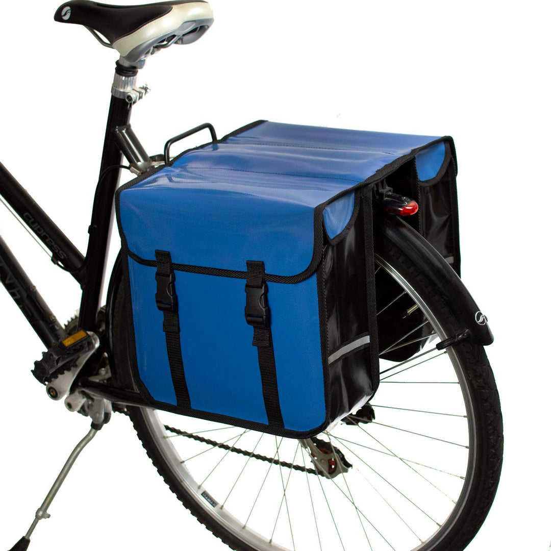 BikyBag Classic CW – wasserdichte Fahrrad-Doppeltasche, Fahrradtasche, Fahrrad, Pendler, Einkaufstas