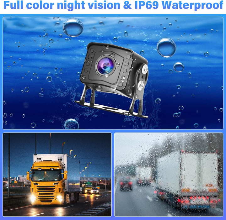 DVR 1080P Auto Rückfahrkamera Monitor Set 9 Zoll LCD Monitor Weitwinkel Nachtsicht IP69 Wasserdicht