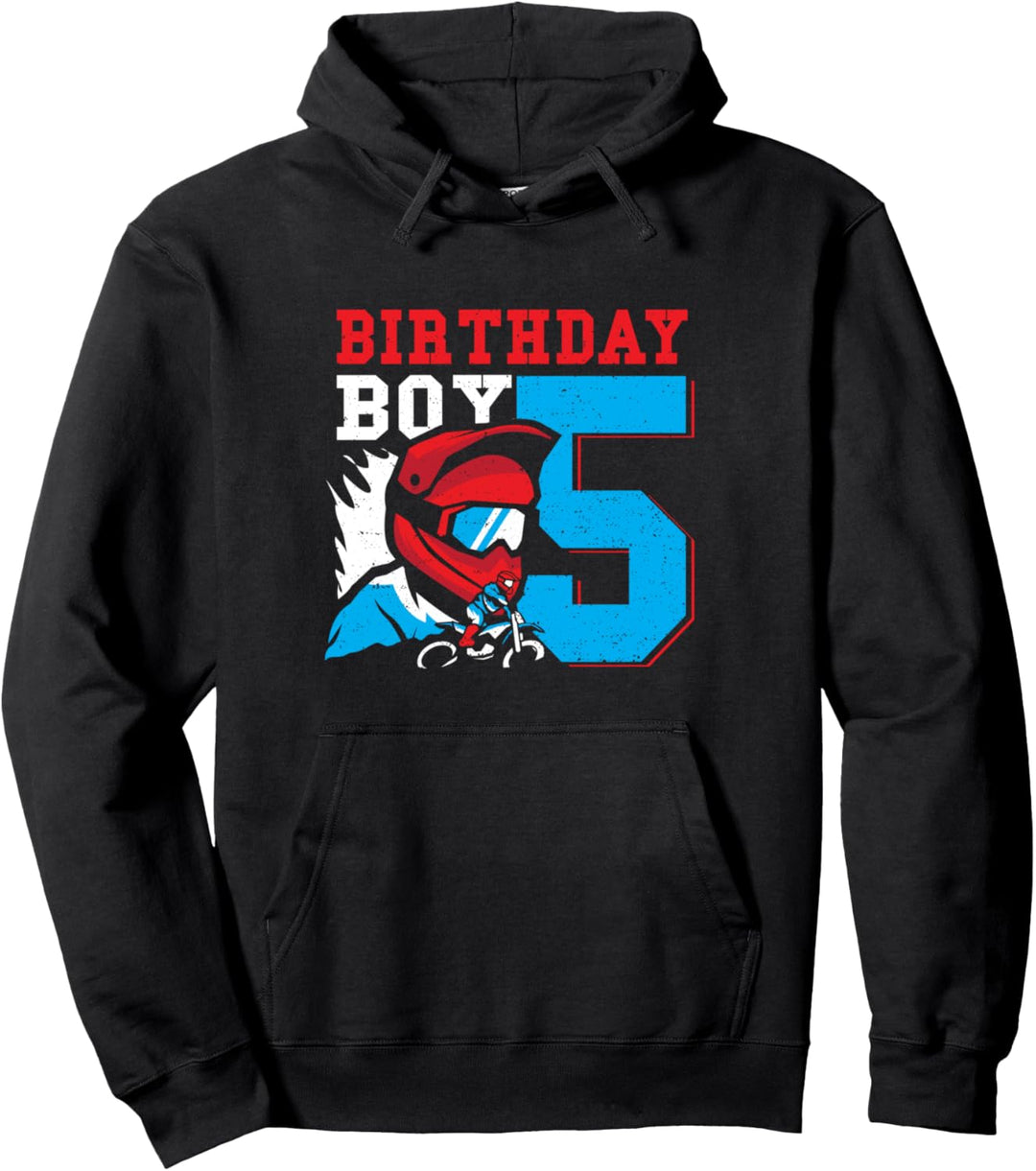 Motorrad: Birthday Boy 5 - 5. Geburtstag Sprüche Pullover Hoodie