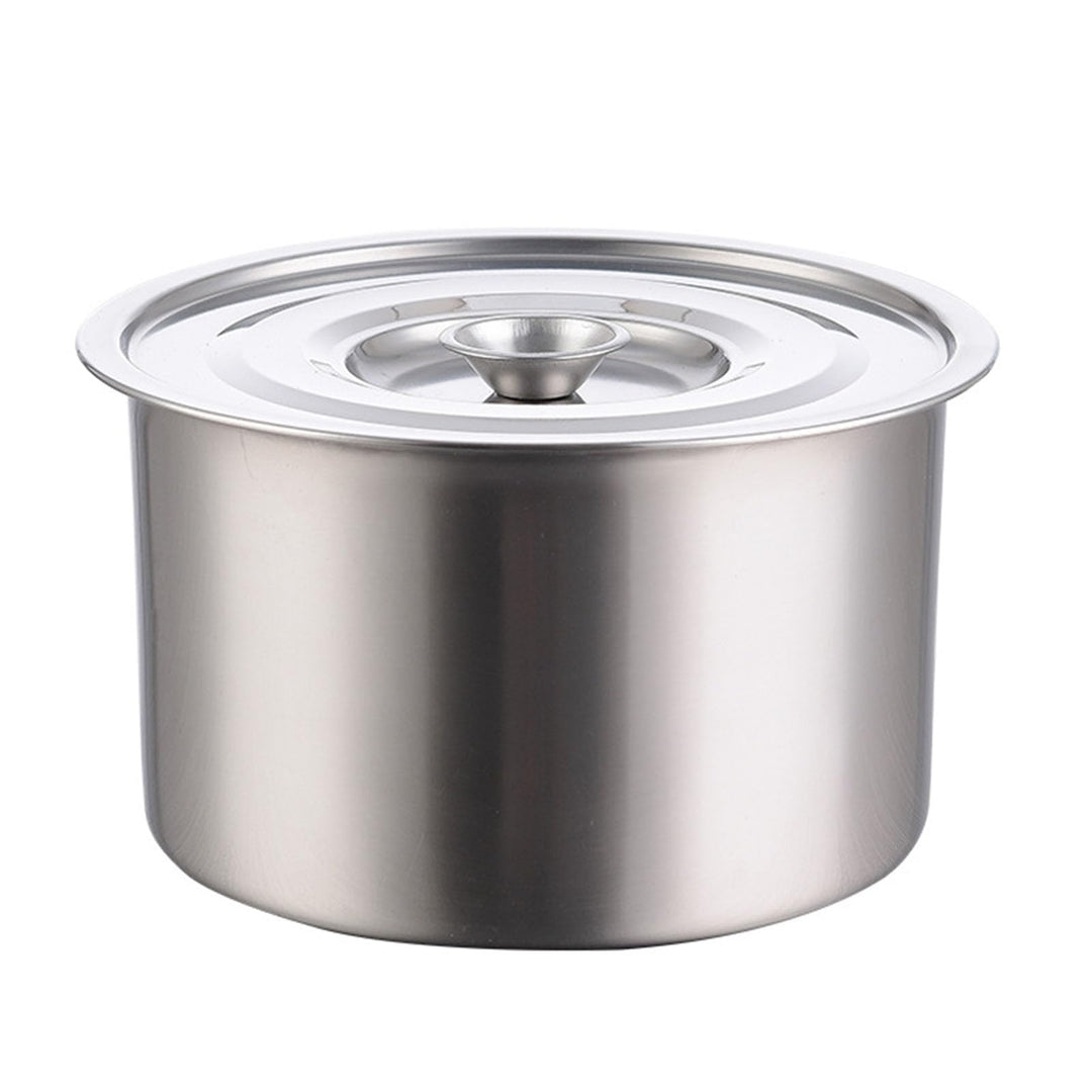 Edelstahl Stahl Topf, Stockpot mit Deckelinduktionstopf Hotelpfannen aus Edelstahl Runde Stapelbare