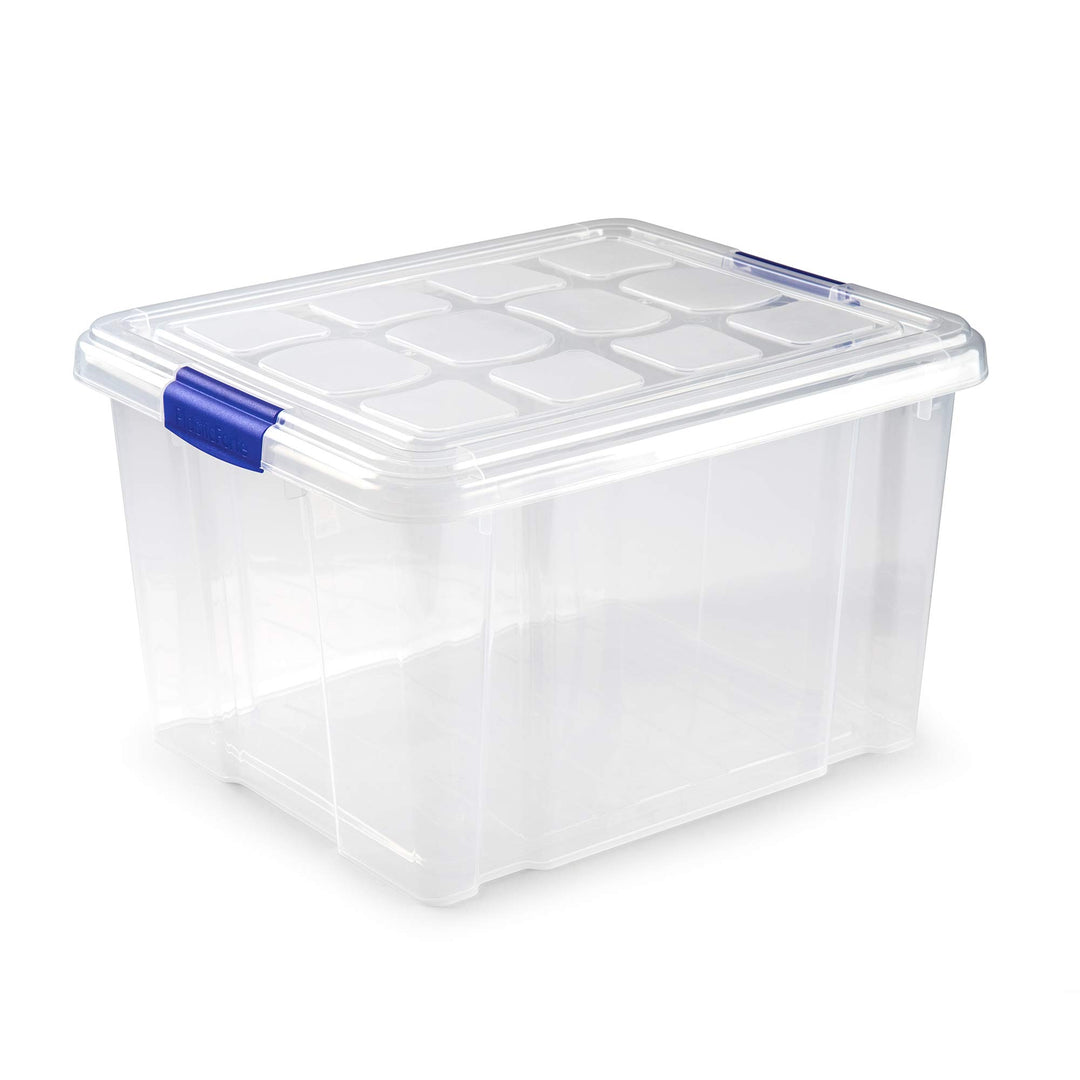 Plastic Forte, Scatola di immagazzinaggio, trasparente, 25 litri, senza ruote Trasparente 25 Litros