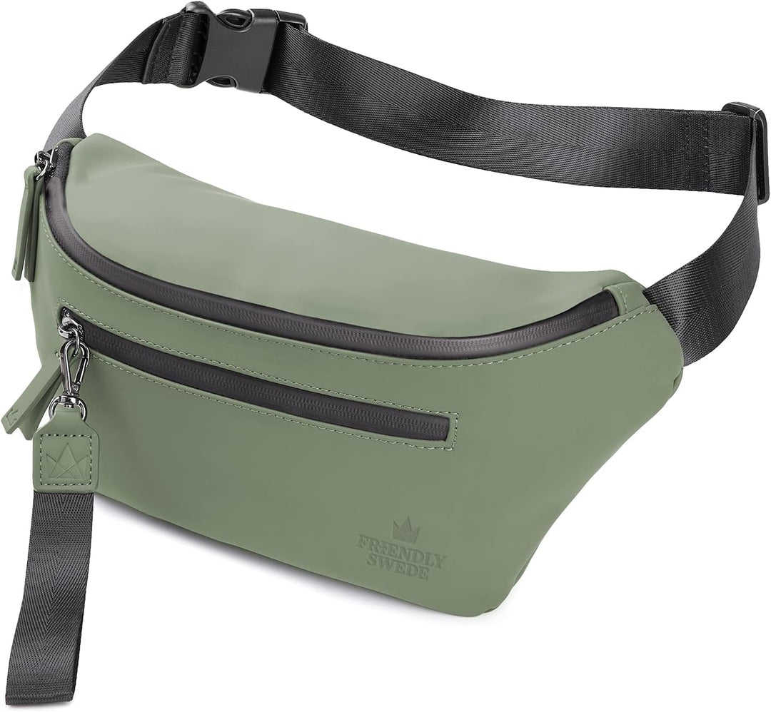 The Friendly Swede Bauchtasche Damen, Herren - Stylisch Gürteltasche Fanny Pack, Hüfttasche, Waist B