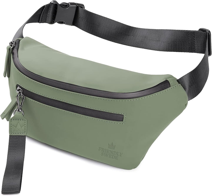 The Friendly Swede Bauchtasche Damen, Herren - Stylisch Gürteltasche Fanny Pack, Hüfttasche, Waist B
