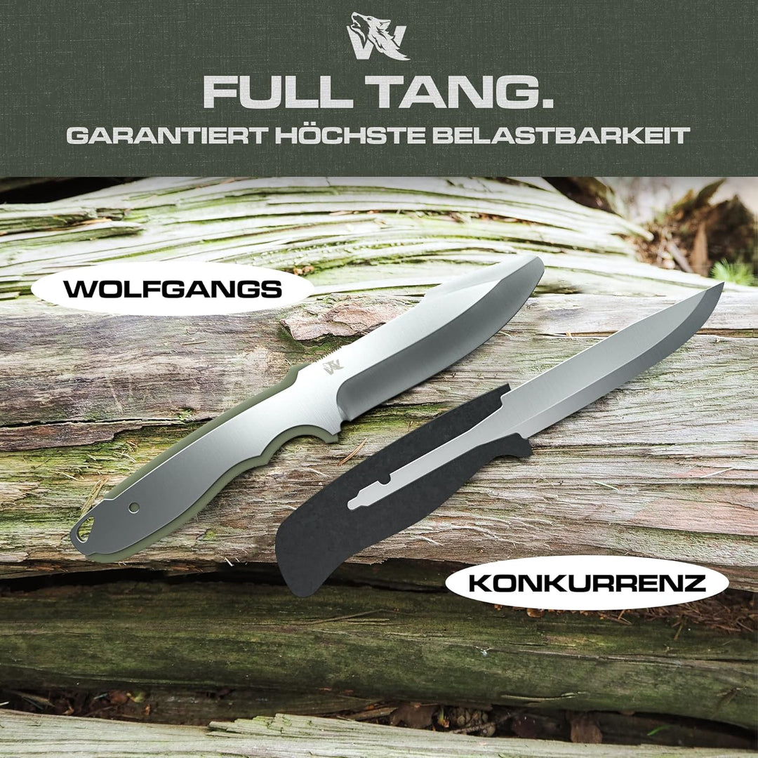 ODENWOLF W-KIDS – Schnitzmesser für Kinder mit süssem Kindermesser-Führerschein – Outdoor Messer Set