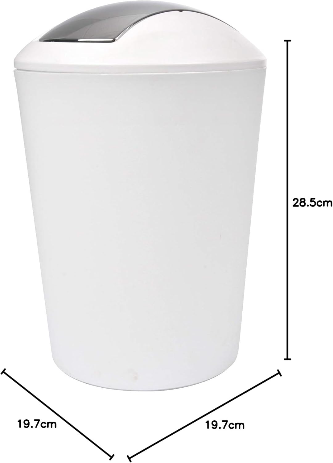 Douceur d'Intérieur Flic Flac Abfalleimer, 5.6 L weiss, Weiss